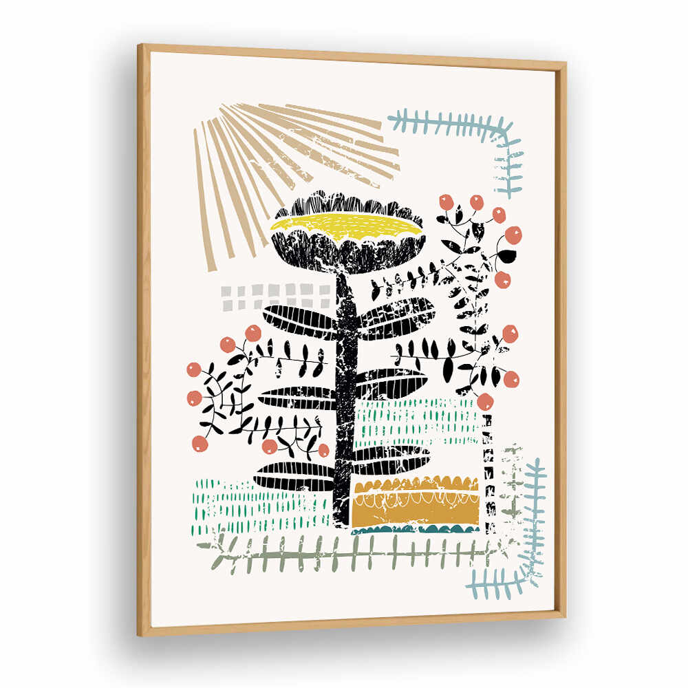 Colorful Block Print Bold Flower, floral flower paintings add a vibrant touch to any living space. Perfect for home decor.