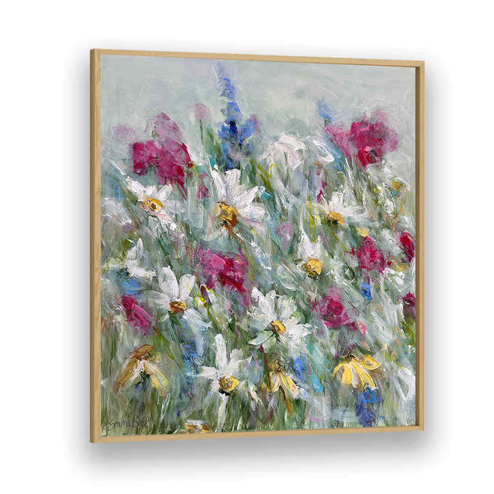 Brighten your decor with DAISY IN PINK WHITE, FLORAL FLOWER PAINTINGS featuring vibrant floral brushstrokes.
