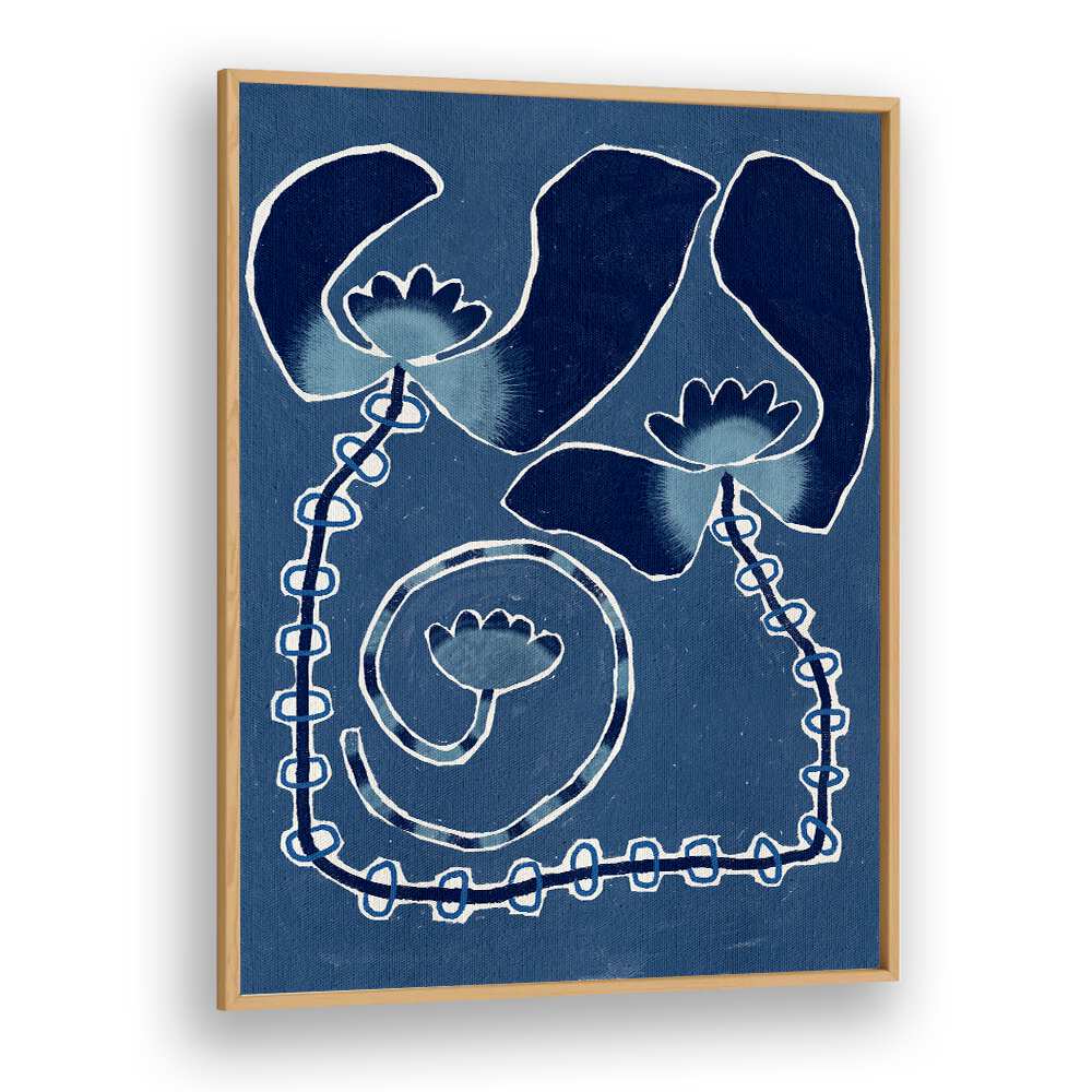 Elegant DELICATE BLOOM BLUE, FLORAL FLOWER PAINTINGS showcase intricate designs, enhancing your floral décor beautifully.