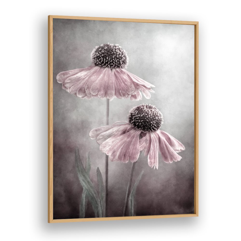 Beautiful DUET, FLORAL FLOWER PAINTINGS showcase elegant pink blooms, perfect for premium home decor.