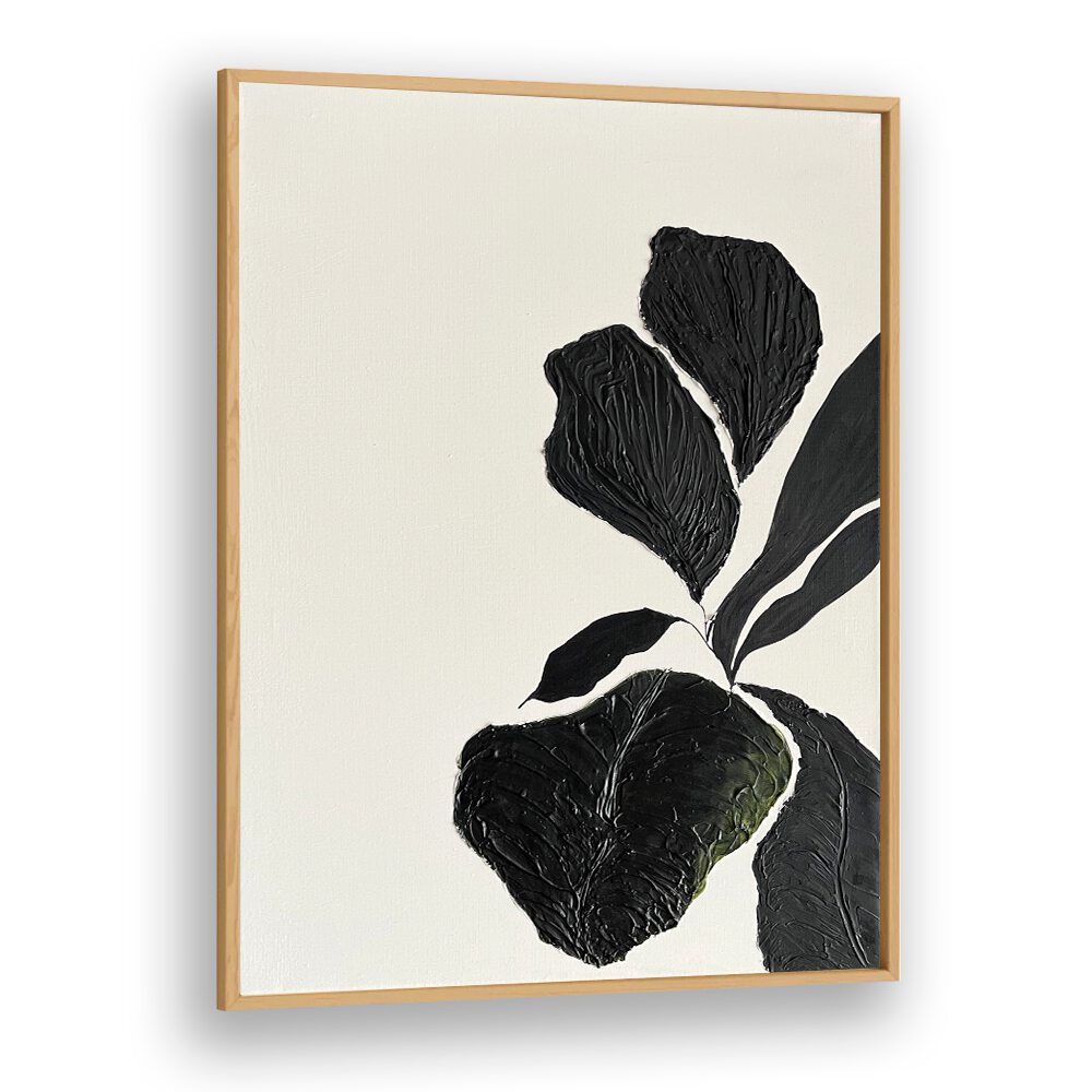 Stylish black floral art from THE MUTUAL FEELING - I, FLORAL FLOWER PAINTINGS, perfect for modern decor.