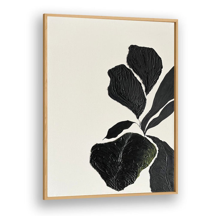 Stylish black floral art from THE MUTUAL FEELING - I, FLORAL FLOWER PAINTINGS, perfect for modern decor.