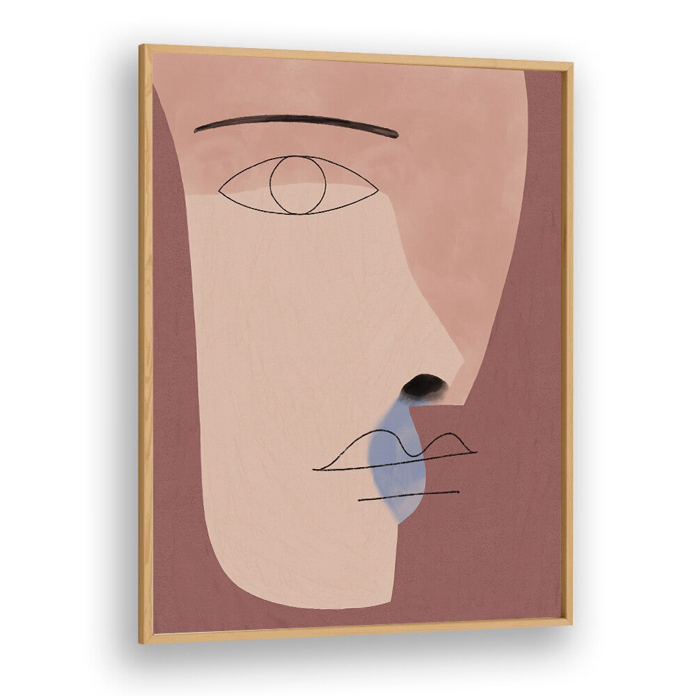 Abstract FACE ME, BOHO ART PAINTINGS featuring a modern design, perfect for enhancing your home decor aesthetic.