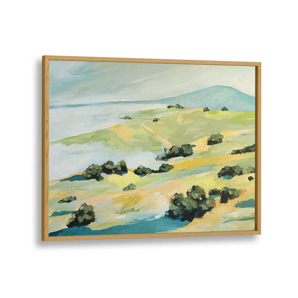 FOG AND HILLS , LANDSCAPE PAINTINGS