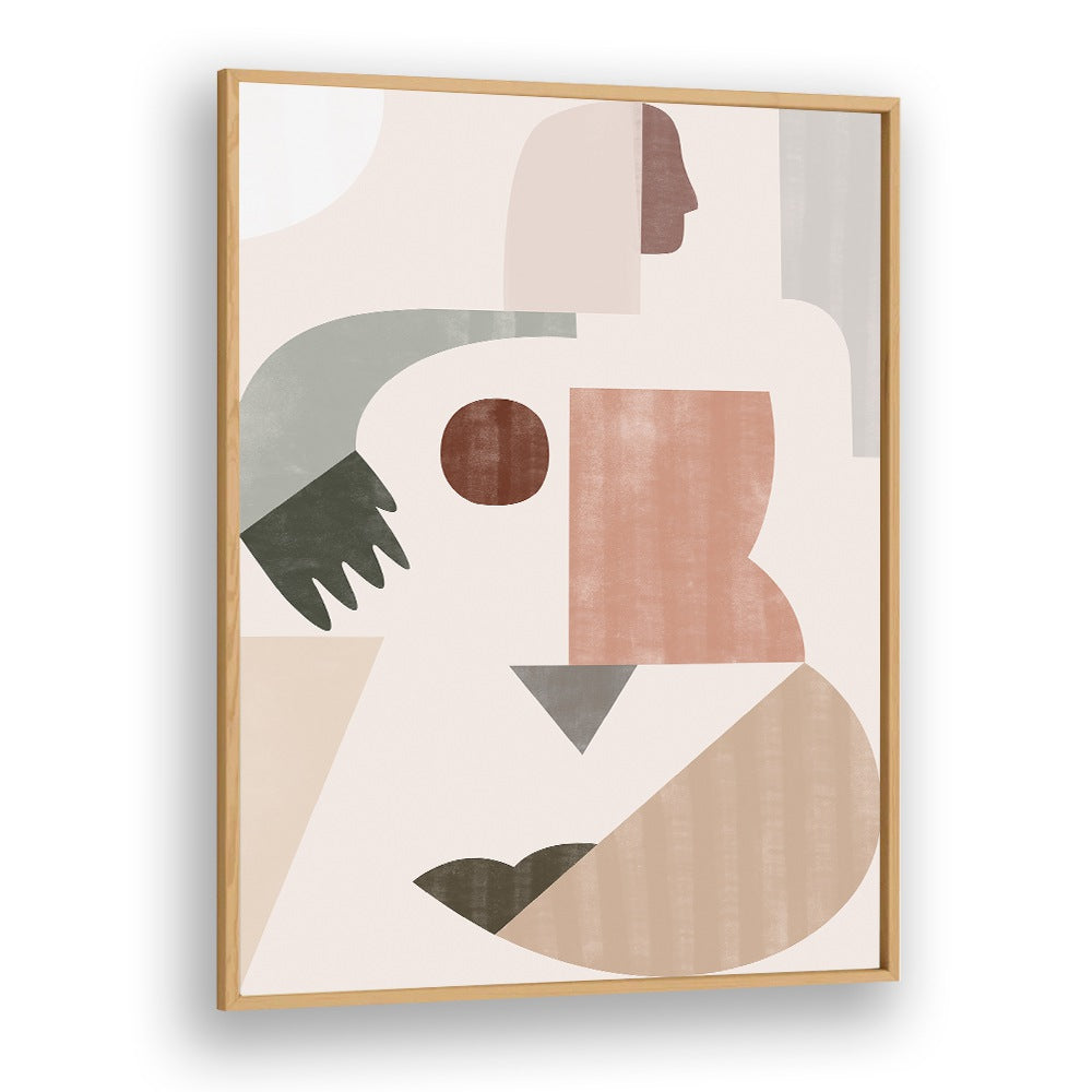 Stylish LADY GEOMETRY, BOHO ART PAINTINGS showcasing contemporary shapes and colors for modern elegance.