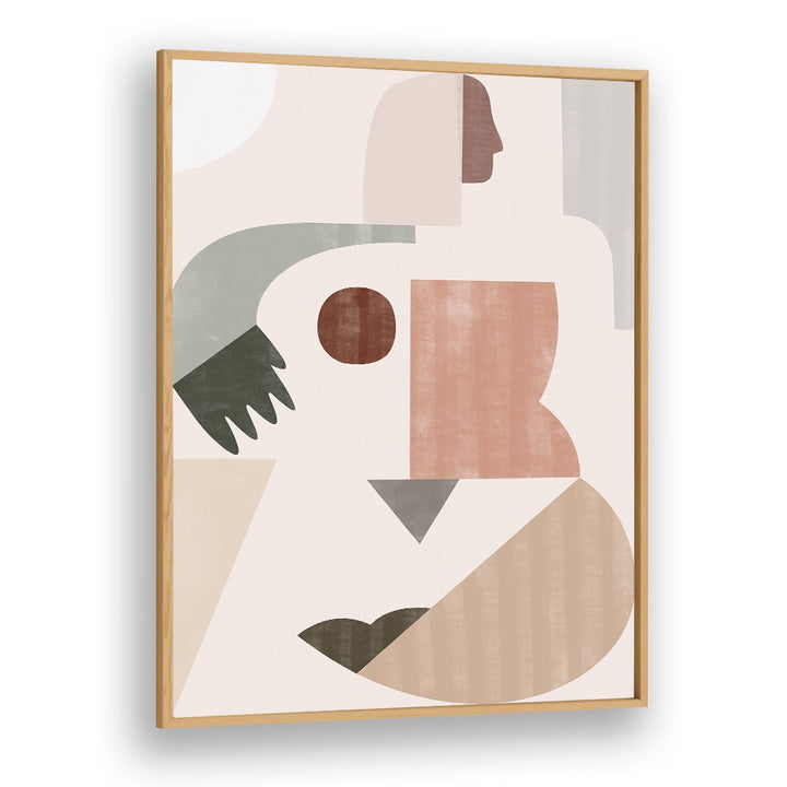 Stylish LADY GEOMETRY, BOHO ART PAINTINGS showcasing contemporary shapes and colors for modern elegance.