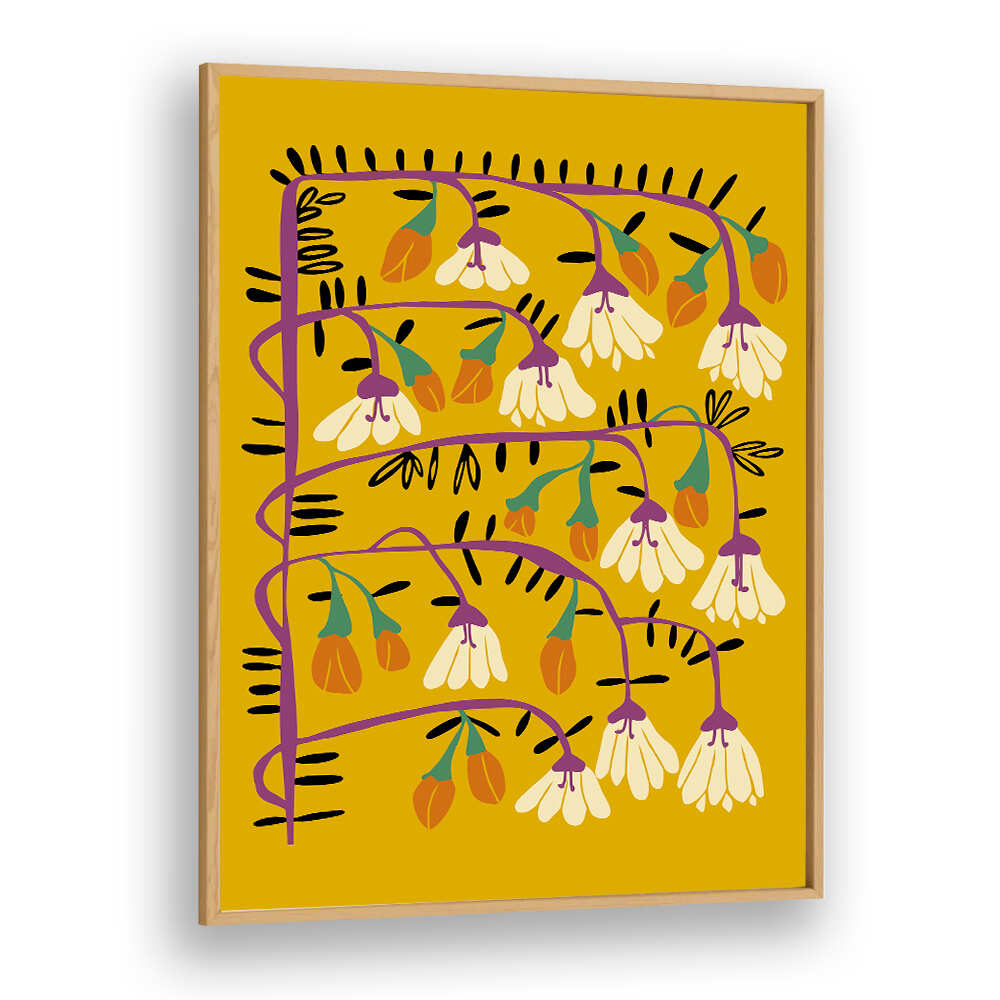 Bright MATISSE YELLOW Floral Flower Paintings with vibrant hues, perfect for transforming your living space.