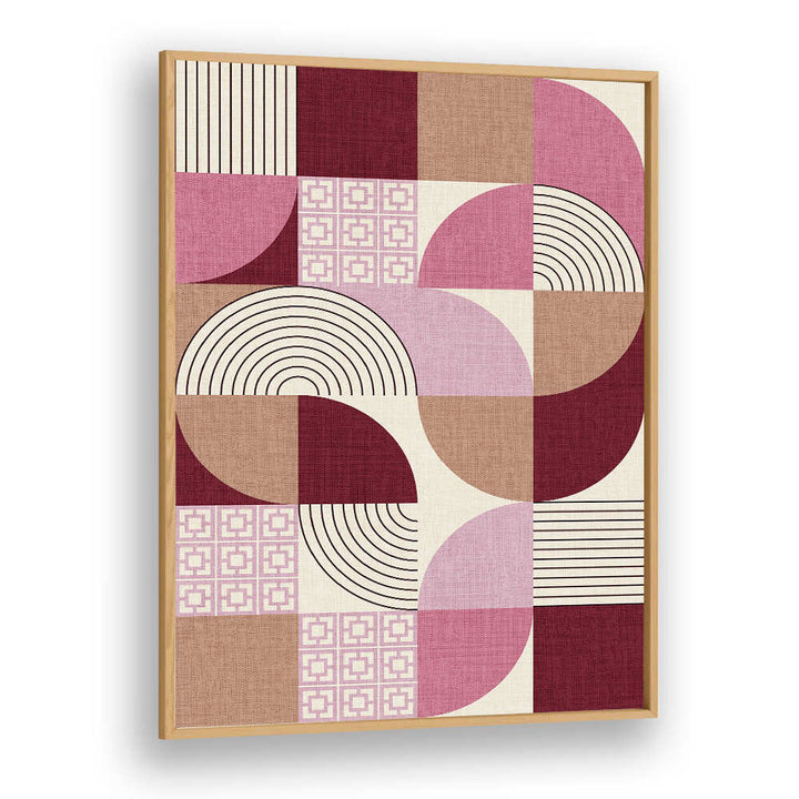 PALM SPRINGS DESERT SHAPES MAUVE , GEOMETRIC ART PRINTS