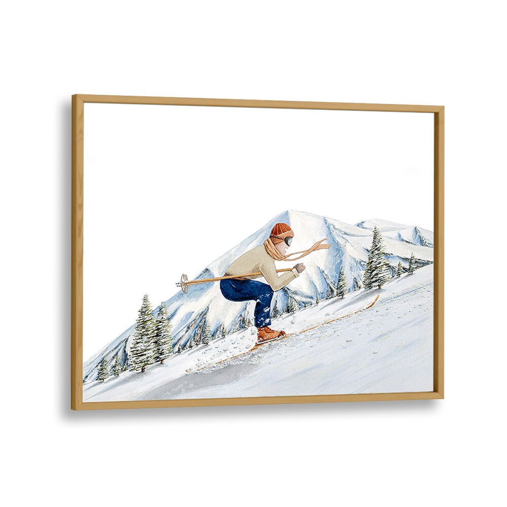 Stylish PARADOXICA, SPORTS POSTERS featuring a skier, perfect for enhancing luxury home decor and artistry.