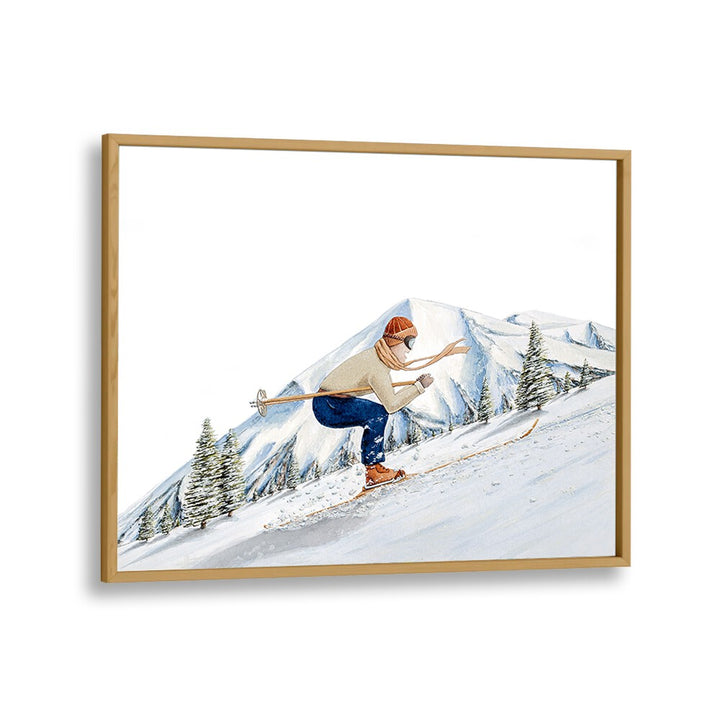 Stylish PARADOXICA, SPORTS POSTERS featuring a skier, perfect for enhancing luxury home decor and artistry.