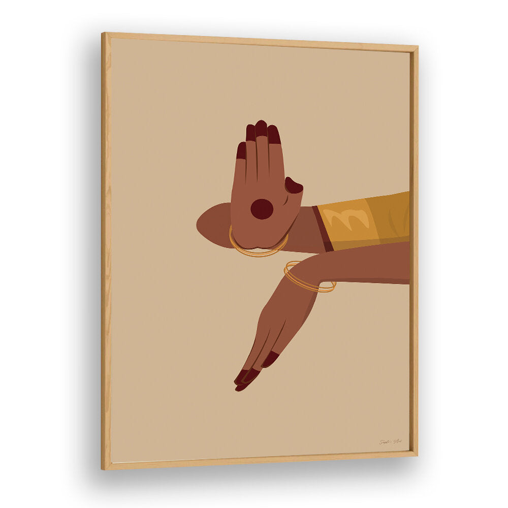 SACRED GESTURE , INDIAN ART PAINTINGS