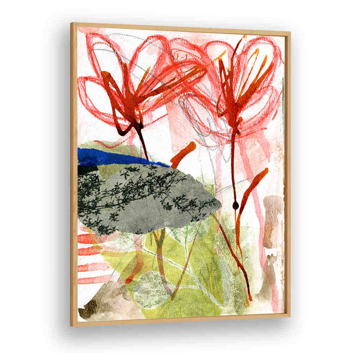 SHE COLORED OUTSIDE , FLORAL FLOWER PAINTINGS