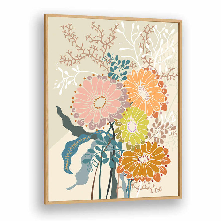 Bright and vibrant SPRINGTIME I, FLORAL FLOWER PAINTINGS, showcasing bold floral designs to enhance any space.