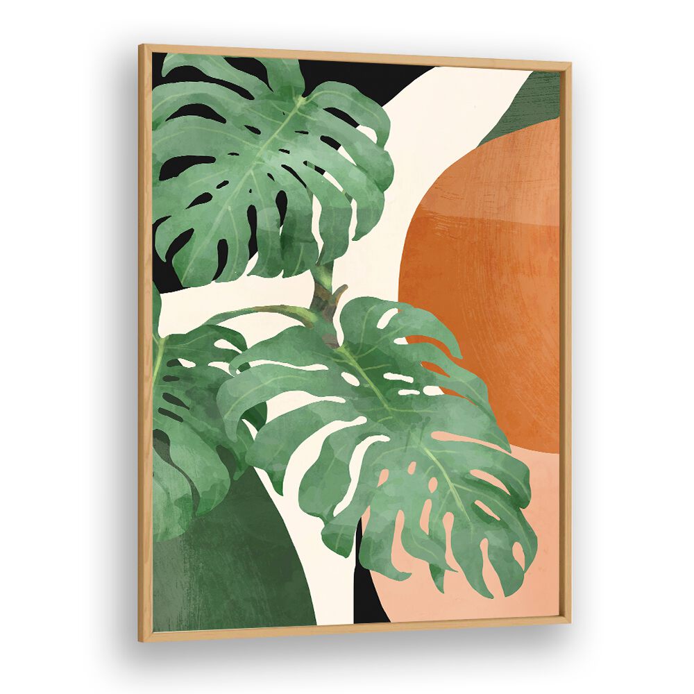 Transform your space with TROPICAL LEAVES ABSTRACT ART, BOHO ART PAINTINGS, showcasing vibrant nature-inspired design.