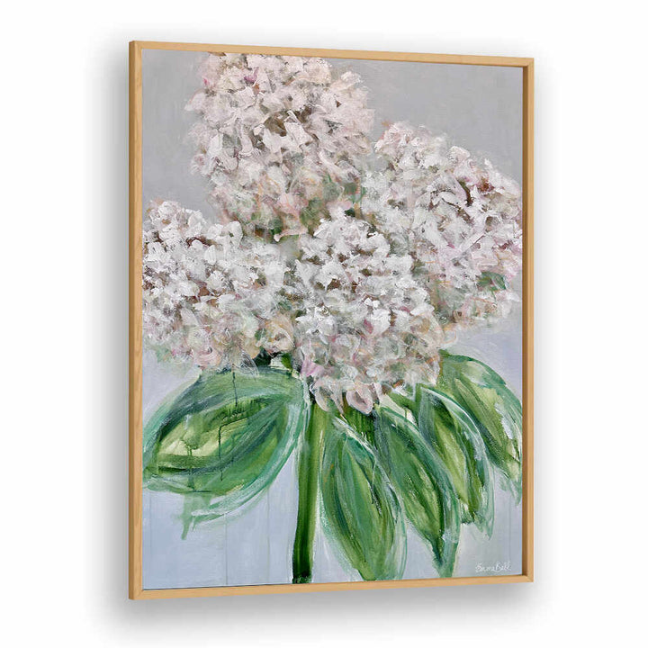 Stunning WHITE HYDRANGEA BLOOM, FLORAL FLOWER PAINTINGS to elevate your home decor with elegance and beauty.