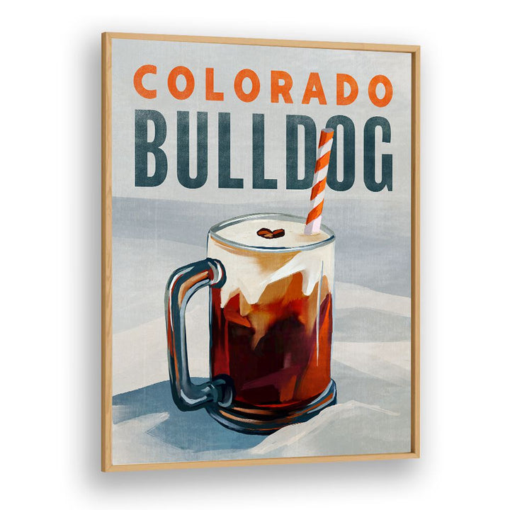 COLORADO BULLDOG, BAR art print showcasing a refreshing drink, perfect for decor that captures cafe culture charm.
