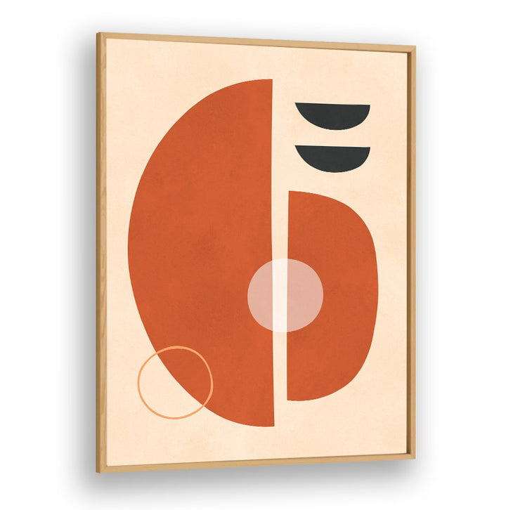 Bold and modern SEMICIRCLES IV, BOHO ART PAINTINGS feature rich colors and geometric shapes, perfect for stylish decor.