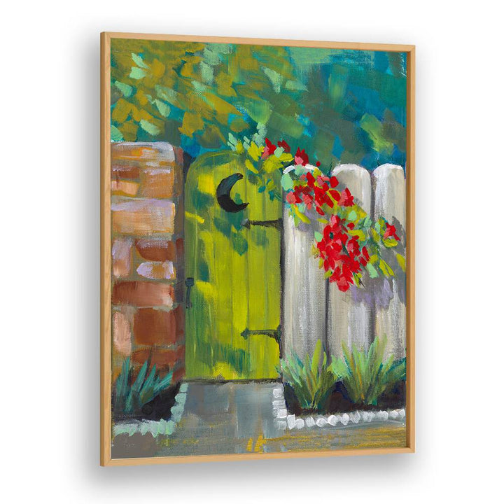 Brightly colored MOON DOOR, FLORAL FLOWER PAINTINGS enhance any space with vibrant floral brushstrokes and charm.