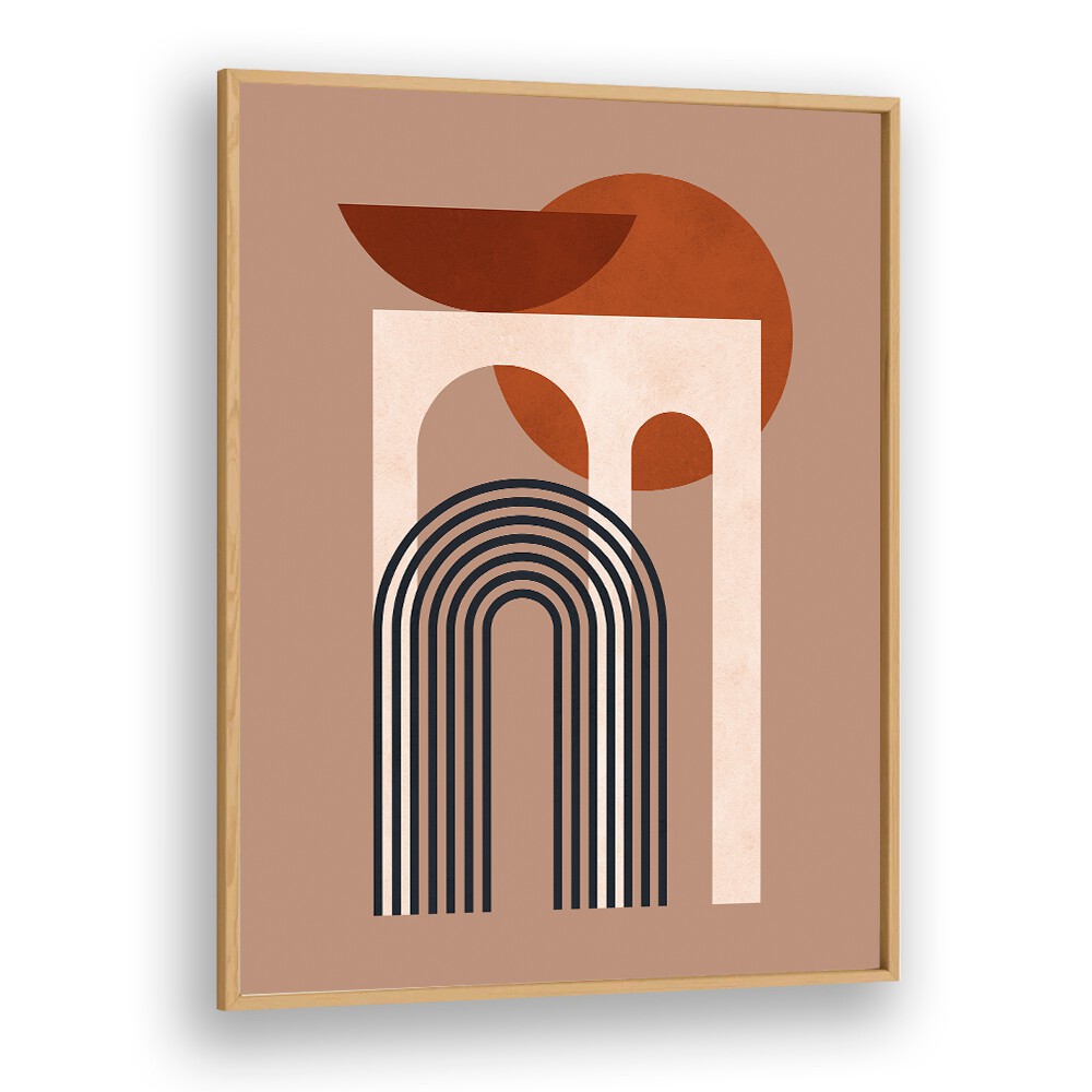Stylish GEOMETRIC COMPOSITION I, BOHO ART PAINTINGS featuring abstract shapes to elevate your minimalist decor.
