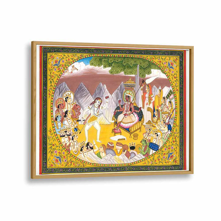 Celebrate Indian culture with SHIVA AND KALI, INDIAN ART PAINTINGS, showcasing divine energy and intricate artistry.