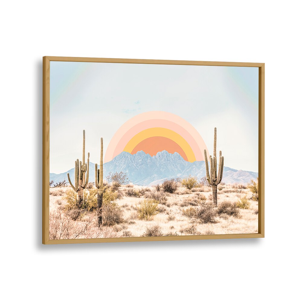 Vibrant ARIZONA SUNRISE, LANDSCAPE PAINTINGS capturing desert beauty, perfect for adding warmth to your home decor.