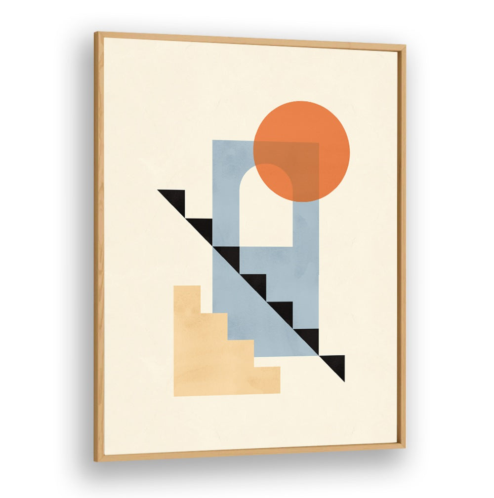 Geometric shapes and vibrant colors create a stunning COMPOSITION III, BOHO ART PAINTINGS for modern decor.