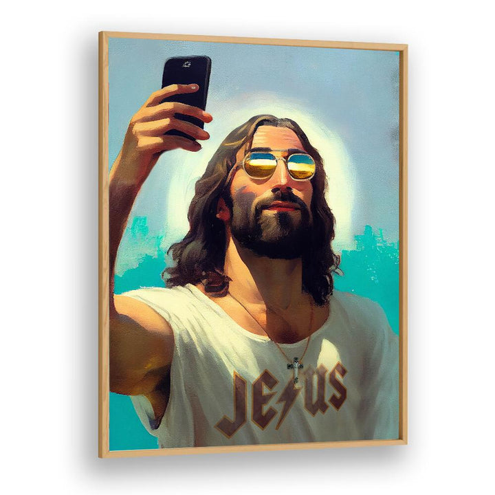 Stylish I AM JESUS, ALTERED ART PRINTS by Dikhotomy, blending creativity and spirituality for unique home decor.