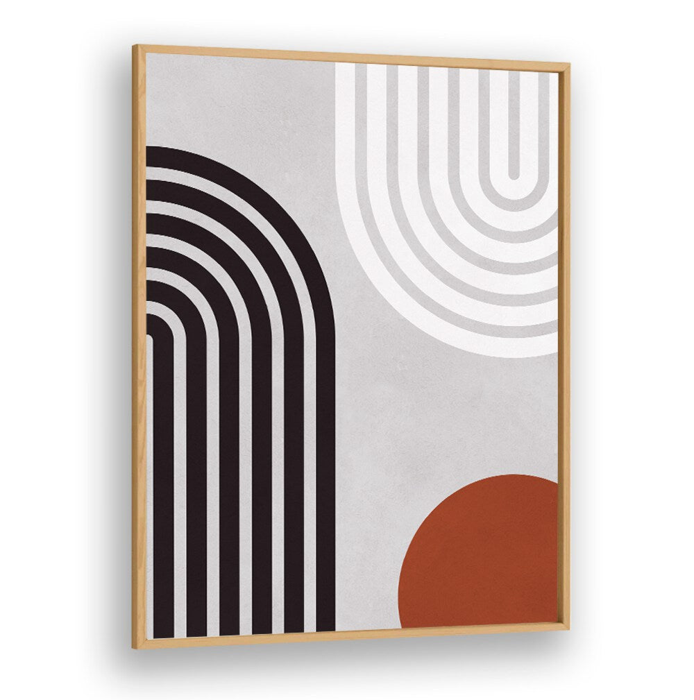 Abstract design featuring curves and circles, perfect for modern decor. LINES AND CIRCLES XIV, BOHO ART PAINTINGS.