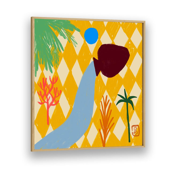 Bright and colorful AQUARIUS III, ZODIAC poster, perfect for astrology lovers and enhancing any space.