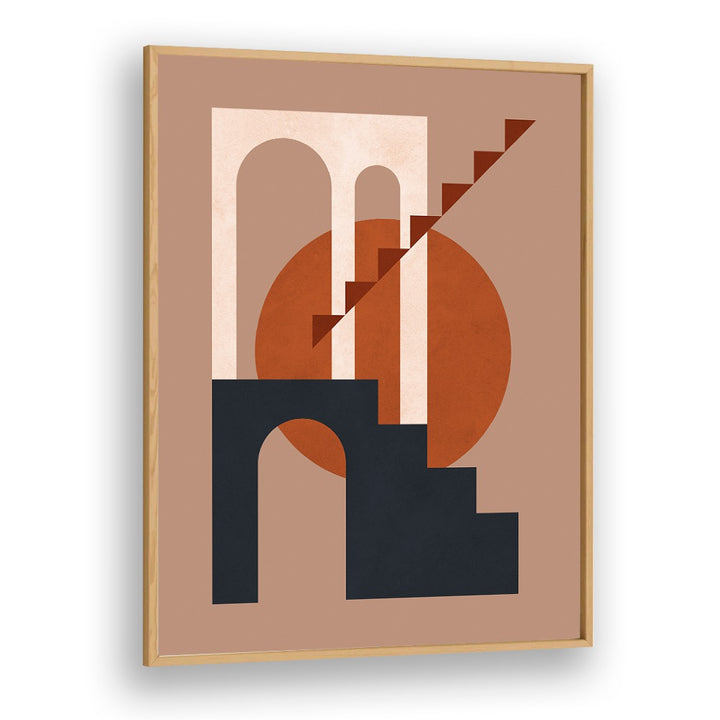 Modern abstract design featuring GEOMETRIC COMPOSITION V, BOHO ART PAINTINGS to enhance your space's aesthetic.