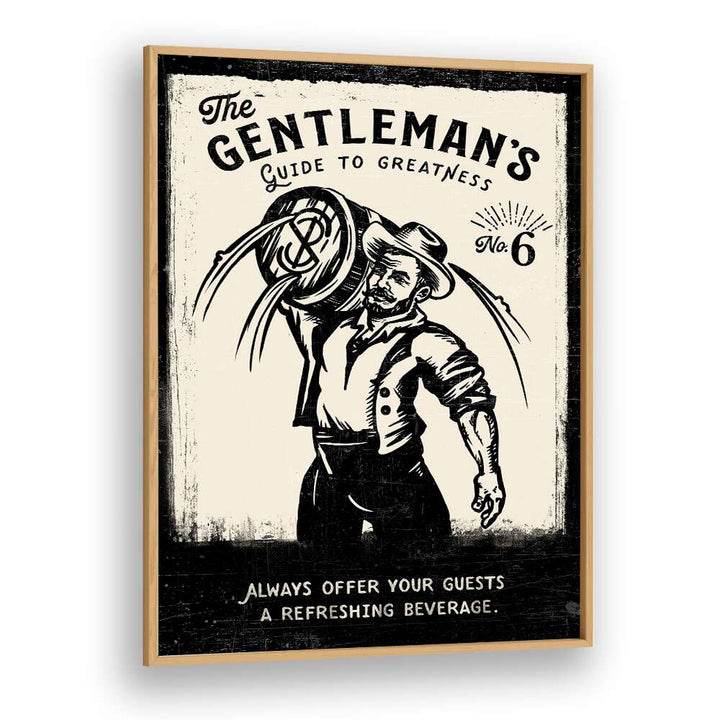 Elevate your decor with our GENTLEMAN, BAR art print, blending charm and sophistication for cafes and homes.