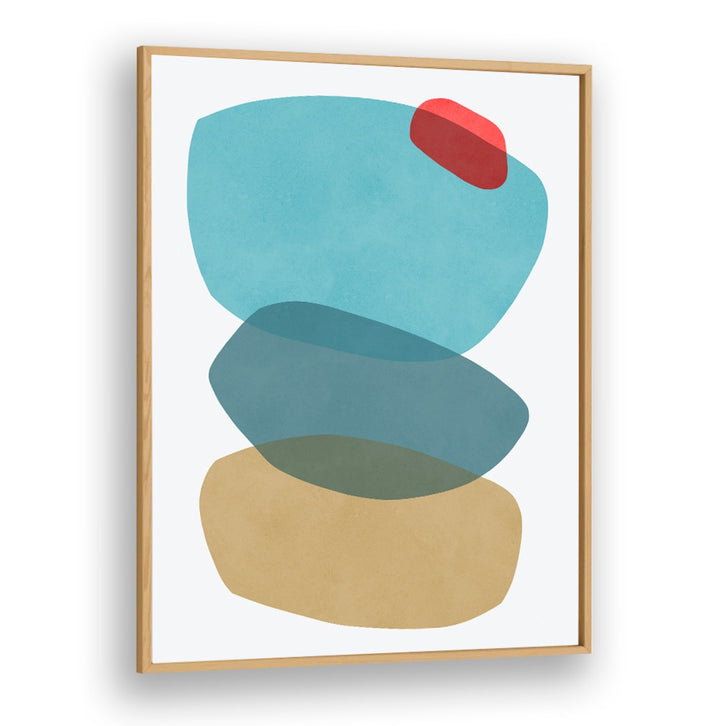 ROCK OVERLAY V, ABSTRACT PAINTINGS showcases vibrant shapes, perfect for enhancing outdoor aesthetics at Oakwood.