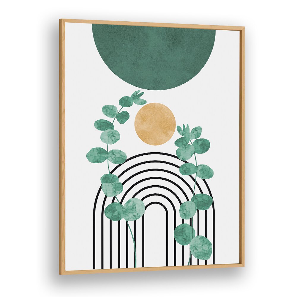 Beautiful LEAVES IV, BOHO ART PAINTINGS featuring watercolor leaves and abstract design, perfect for your home decor.