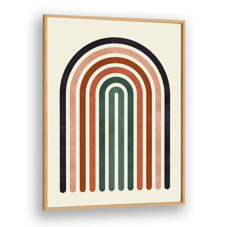 Colorful LINES AND ARCS V, BOHO ART PAINTINGS showcase modern design with elegant arches, perfect for your decor.