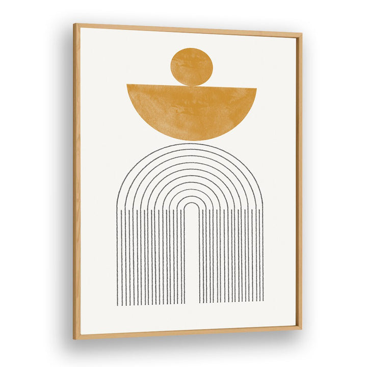 ARCH COMPOSITION VII, BOHO ART PAINTINGS by THE MIUUS STUDIO adds abstract elegance to any space with its striking design.