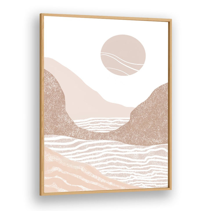 Warm-toned SUNSET SEASCAPE ART, a perfect addition to your boho art paintings collection, enhances any living space.