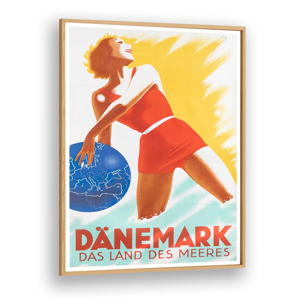 DANEMARK Vintage Travel Posters showcase a vibrant retro design celebrating Denmark's beauty and charm.