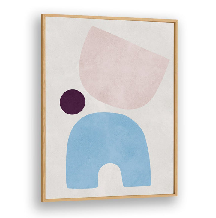 Stylish CURVED SHAPES V, GEOMETRIC ART PRINTS featuring soft colors and modern design elements for any decor.