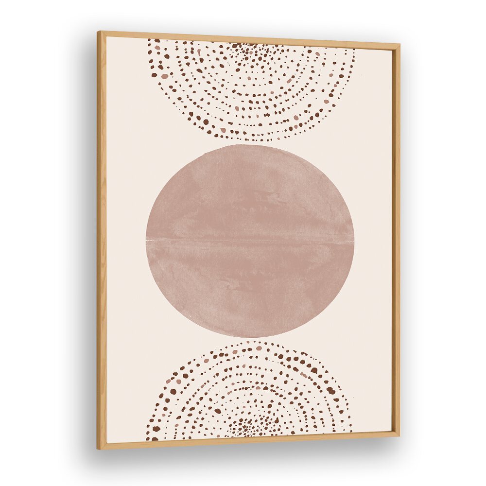 Elegant BOHO II art painting featuring soft circles, perfect for adding creativity to your space by The Miuus Studio.