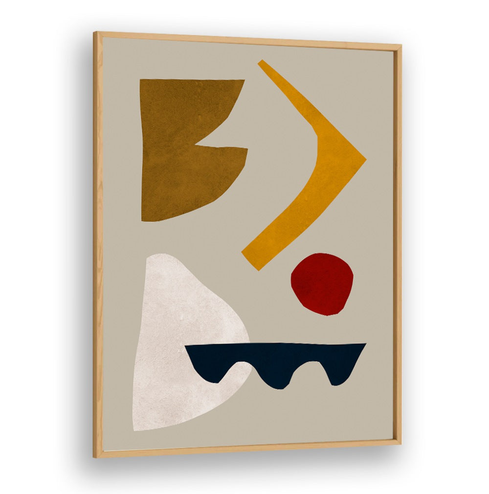 Stylish EXPRESSIVE III, GEOMETRIC ART PRINTS featuring abstract shapes in warm tones, perfect for modern art lovers.