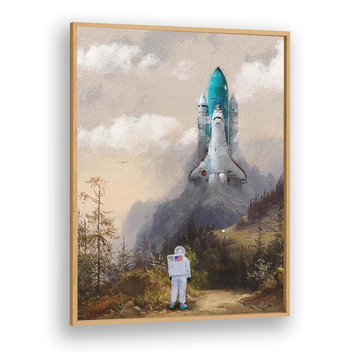 Surreal “Missed the Shuttle” altered art print by Dikhotomy, perfect for transforming your space with imagination.
