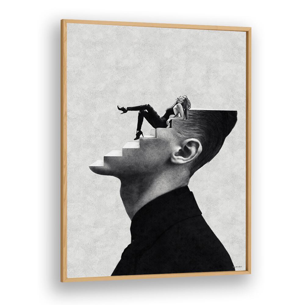 Surreal art print "It's a Woman's World" by Underdott, blending imagination and creativity in a striking design.