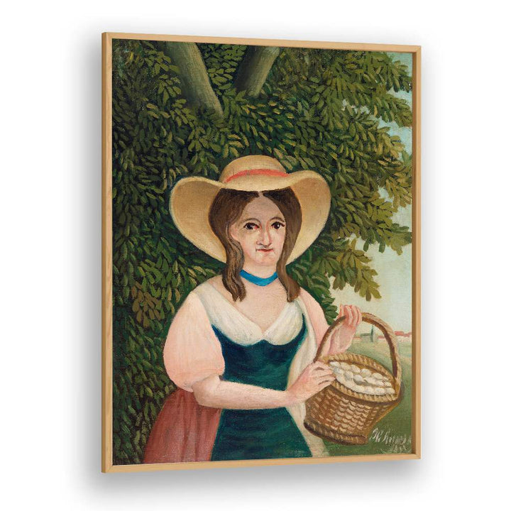 WOMAN WITH BASKET (1905–1910) , VINTAGE PAINTINGS