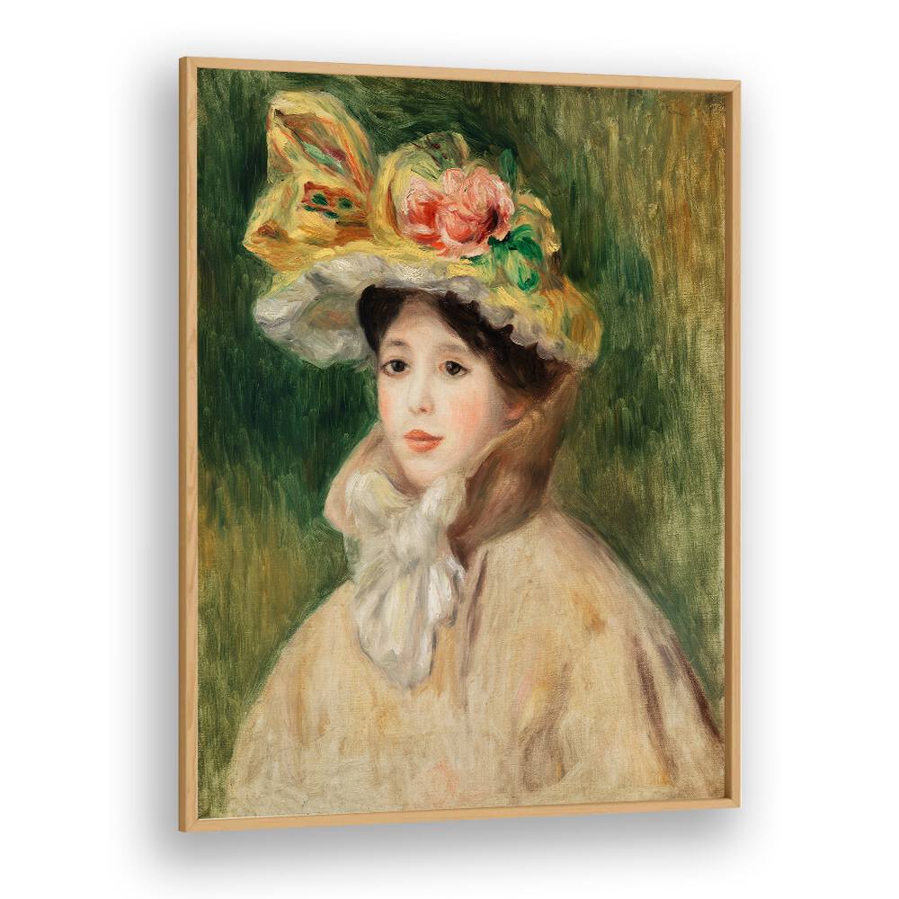WOMAN WITH CAPELINE (EARLY 1890S) , VINTAGE PAINTINGS