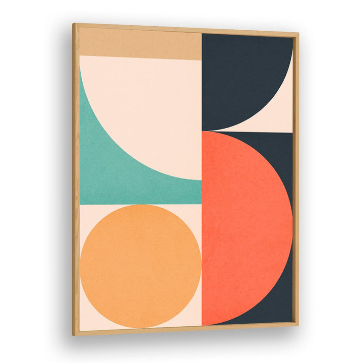 CIRCLES IN HARMONY V, GEOMETRIC ART PRINTS showcase vibrant colors and shapes, enhancing any decor style.