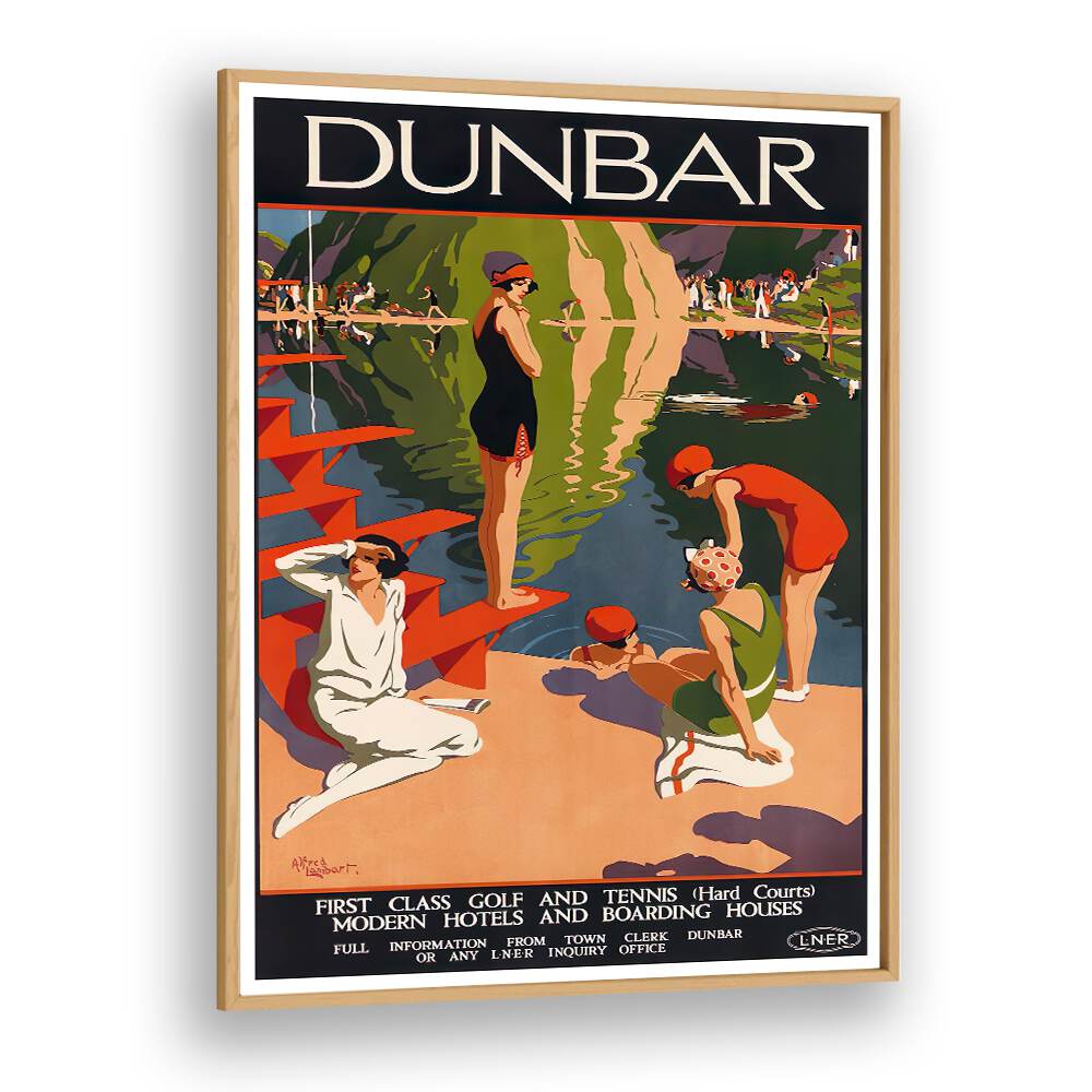 Discover vibrant DUNBAR, VINTAGE TRAVEL POSTERS featuring classic summer scenes that evoke timeless nostalgia.