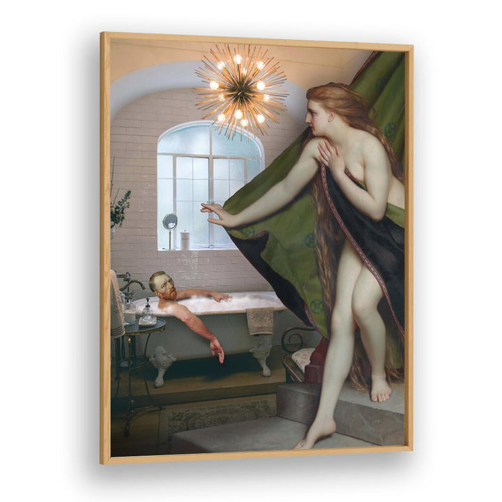 Captivating BATH MEETING, ALTERED ART PRINTS by Dikhotomy, blending creativity and depth for your living space.