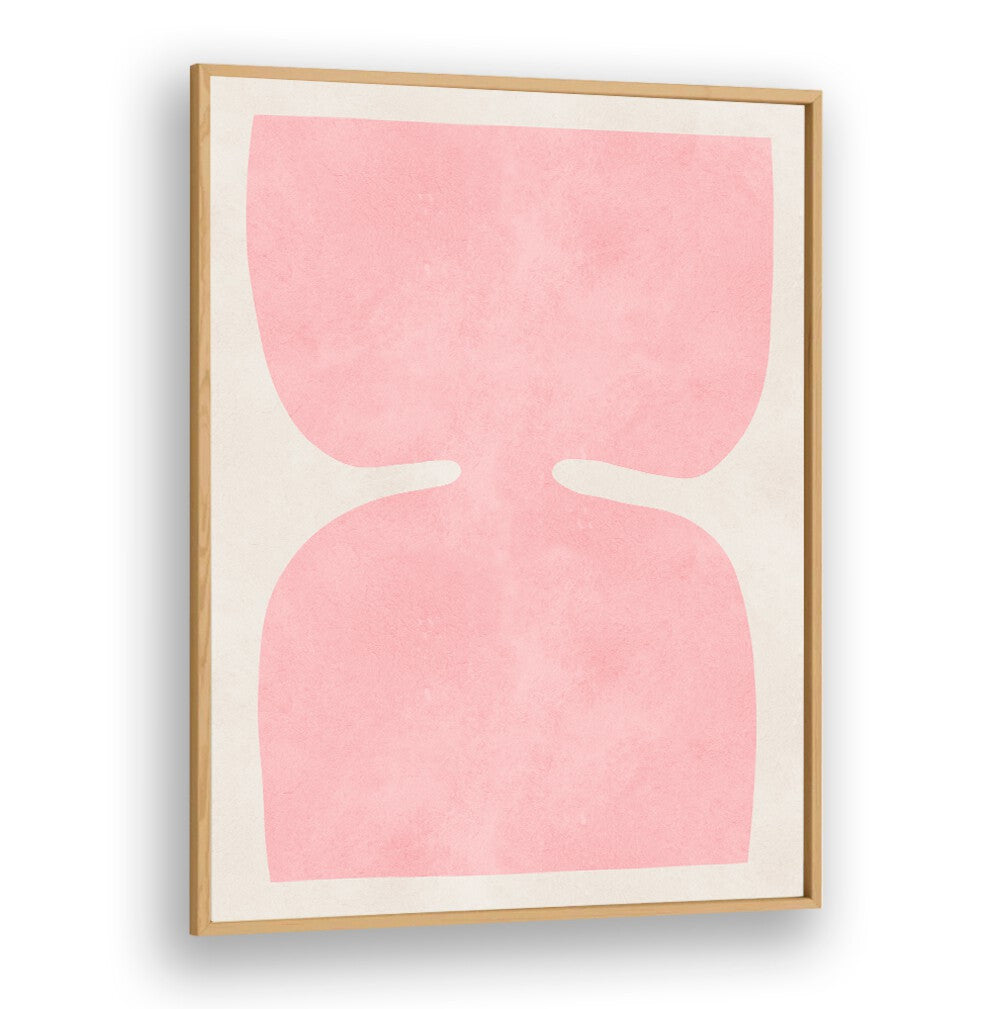 Stylish ORGANIC IV, GEOMETRIC ART PRINTS featuring soft pink shapes, perfect for enhancing any modern space.