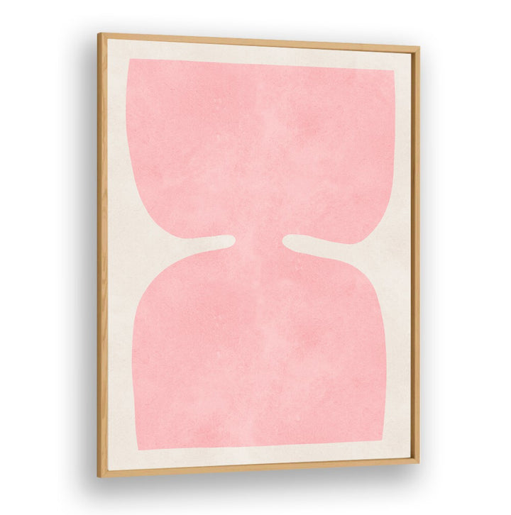 Stylish ORGANIC IV, GEOMETRIC ART PRINTS featuring soft pink shapes, perfect for enhancing any modern space.