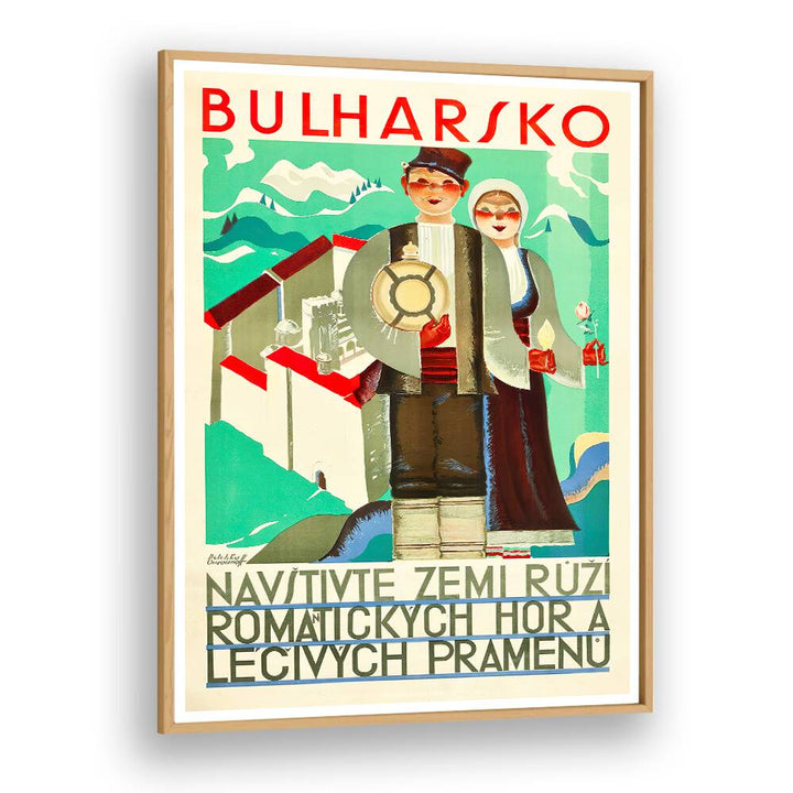 BULHARSKO Vintage Travel Posters showcase charming Bulgarian landscapes and culture, evoking nostalgia and history.